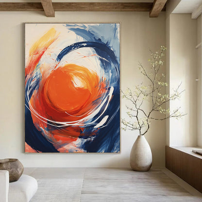 Dynamic Circular Abstract for Modern Living Room & Art - Centric Café STSC744