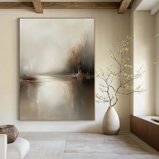 Dreamy Misty Lake Art for Bedroom & Study STSC077
