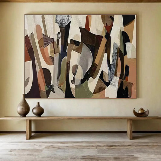 Cubist - Style Abstract for Creative Studio Lounge DLZ3005