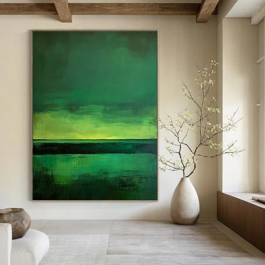 Green Gradient Landscape for Nature - Lover’s Bedroom & Eco - Conscious Workplace STSC308