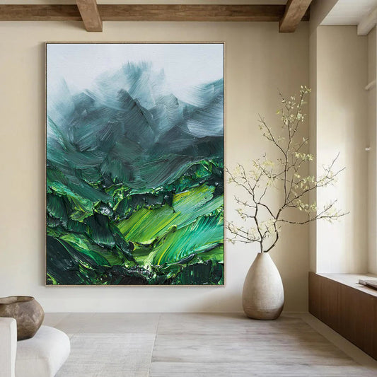 Emerald Mountainscape for Rustic Log Cabin & Eco - Friendly Retreat DLZ0951
