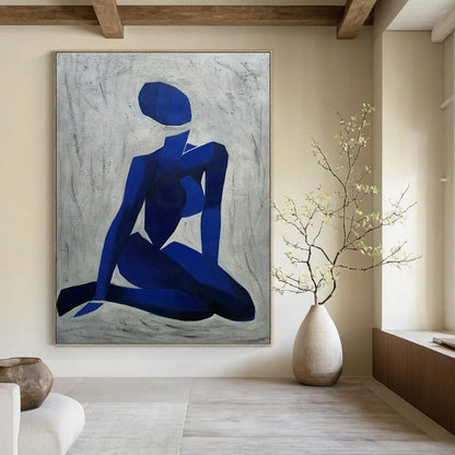 Custom Large Handmade Abstract Painting for Bedroom & Living Room DLZ2270