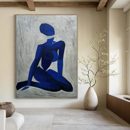 Custom Large Handmade Abstract Painting for Bedroom & Living Room DLZ2270