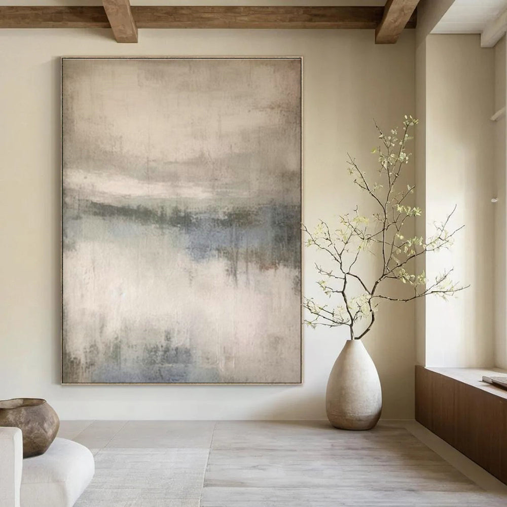 Soft - Toned Abstract Art for Nursery & Cozy Reading Nook