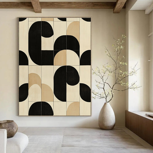 Geometric Pattern Art for Modern Office & Minimalist Living Room STSC1102