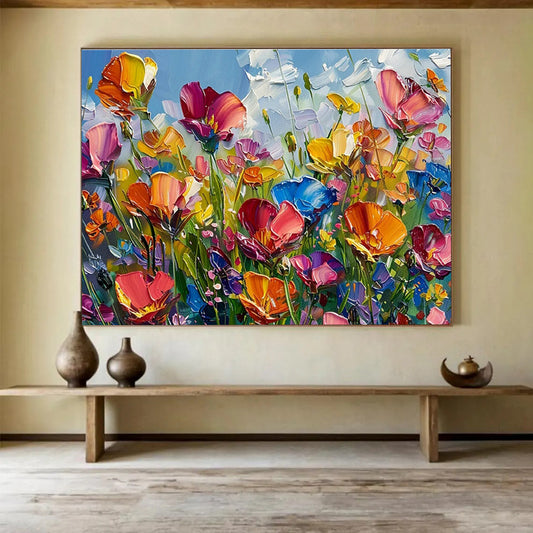 Colorful Flower Oil Painting for Botanical - Themed Florist Shop Fronts DLZ3181