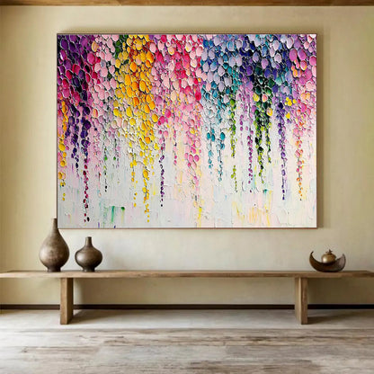 Color Dot Abstract Art for Creative Studio Breakout Zone Walls DLZ3289