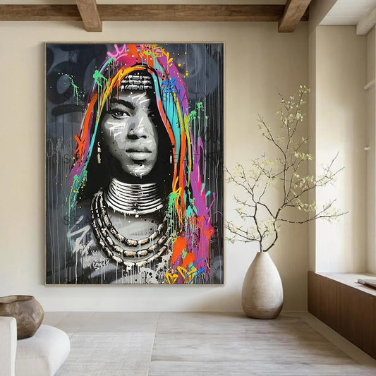 Graffiti - Style Woman Art for Street Art Café & Urban Boutique DLZ2345