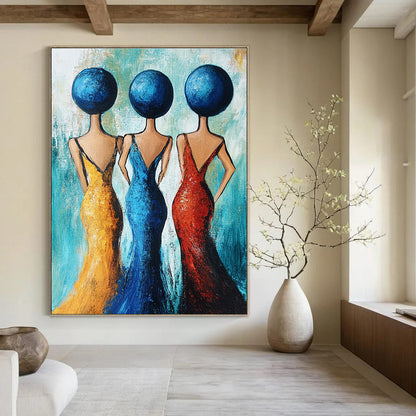 Vibrant Figurative Art for Girls’ Dorm & Cultural Center STSC005