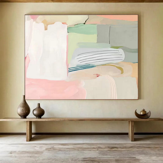 Fresh Geometric Abstract Art for Minimalist Home Office DLZ2796
