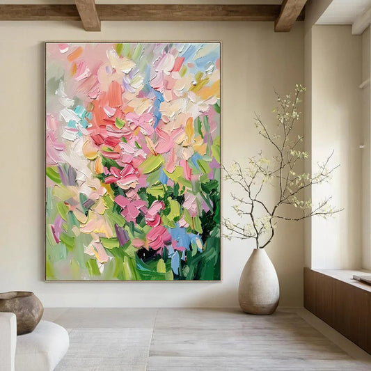 Impressionist Flower Bouquet Art for Garden Party Venue & French - Style Café DLZ1410