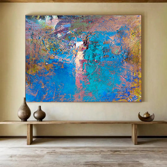 Blue - Purple Abstract Art for Artistic Studio DLZ2750