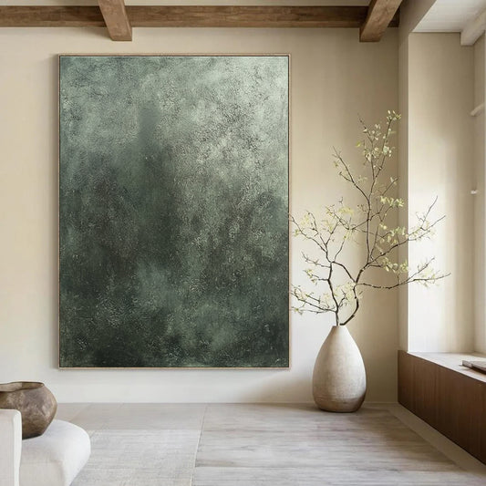 Grayish - Green Textured Background for Industrial - Style Restaurant & Modern Art Gallery STSC1290