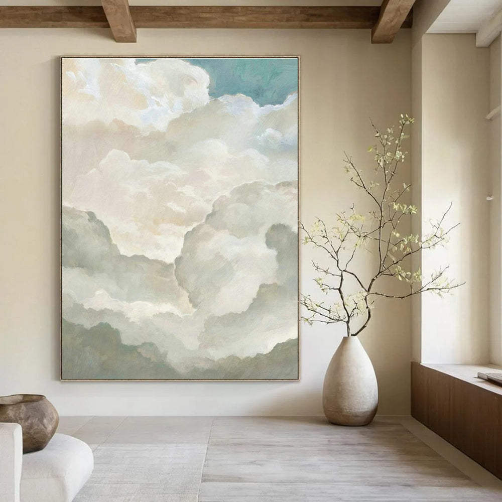 Fluffy Clouds Painting for Beach House & Rooftop Bar DLZ0616