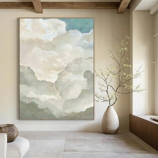 Fluffy Clouds Painting for Beach House & Rooftop Bar DLZ0616