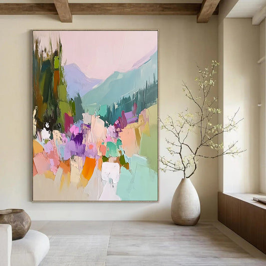 Colorful Mountain Village for Nursery & Creative Studio STSC104