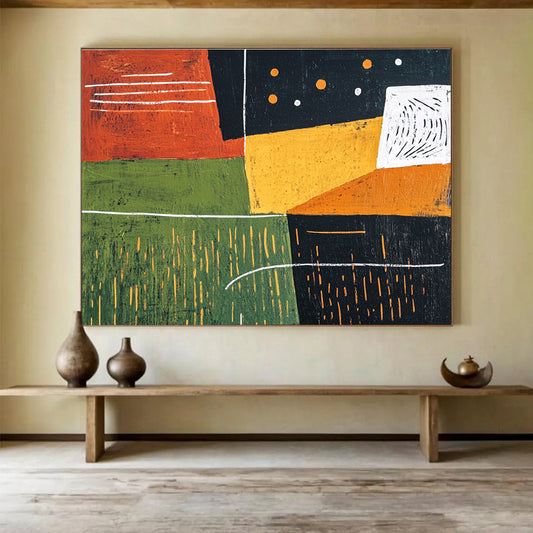Geometric Landscape Art for Modern Farmhouse & Art - Themed Café SC520