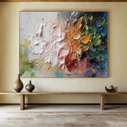 Impasto Flower Bouquet Art for Romantic Wedding Venues DLZ3084