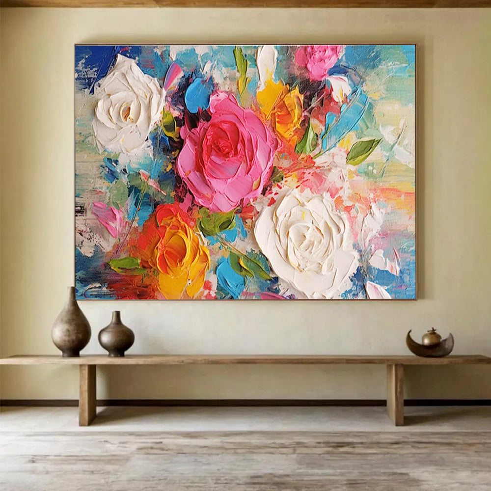 3D Floral Relief Art for Romantic Wedding Venue Ceremony Backdrops DLZ3268
