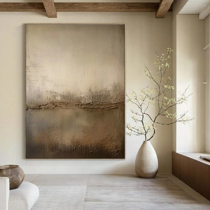 Beige Textured Abstract for Rustic - Chic Home Library & Artisanal Coffee Roastery DLZ0898