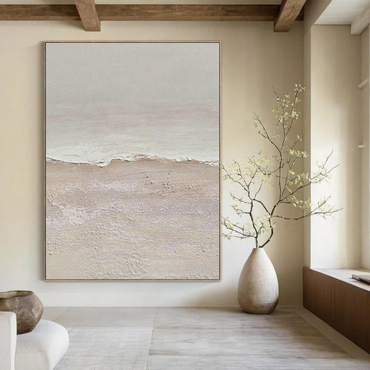 Beach Wave Abstract Art for Coastal Café & Home Bedroom DLZ1131