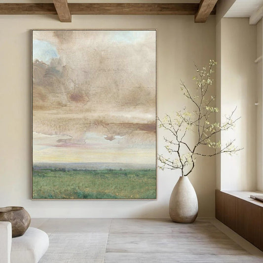 Pastoral Watercolor I for Country Cottage Kitchen & Rustic Farm - to - Table Restaurant DLZ0927