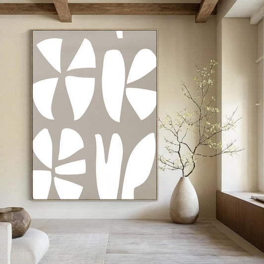 Geometric Flower Shapes for Minimalist Living Room & Modern Office Reception STSC1240