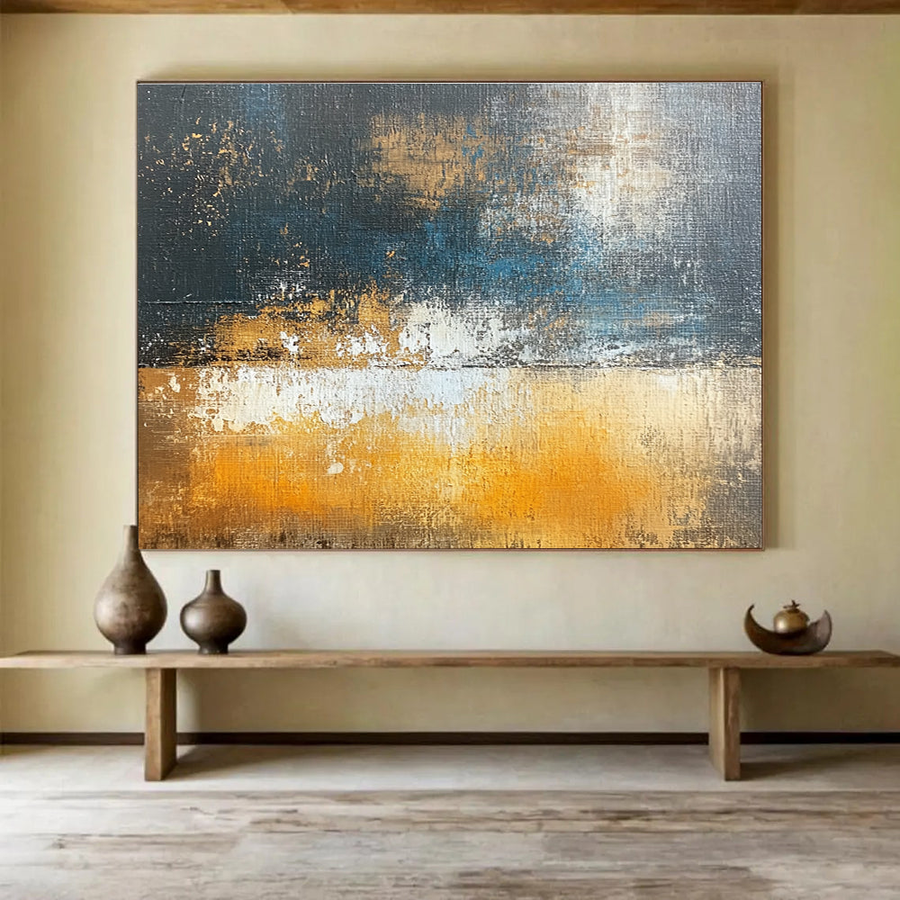 Dark Tonal Abstract Flow Art for Industrial - Chic Bar & Moody Art Studio SC109