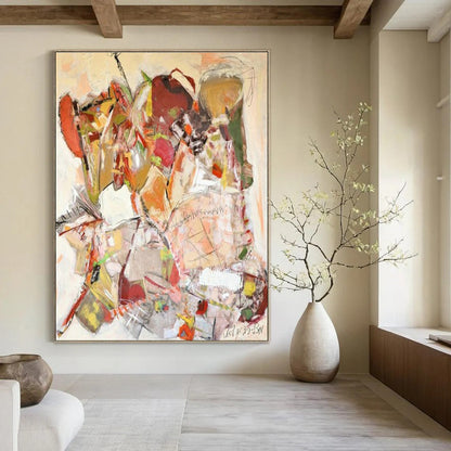 Colorful Collage Abstract Art for Creative Studio & Art - Centric Café DLZ2080