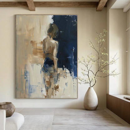 Figure - Back Abstract Art for Luxury Hotel Spa Lounges DLZ0107