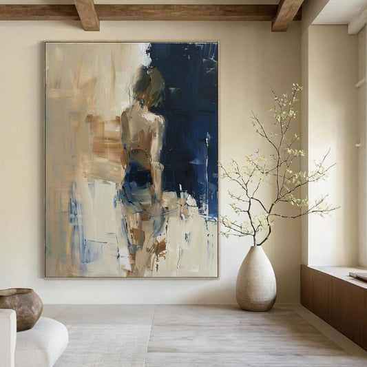 Figure - Back Abstract Art for Luxury Hotel Spa Lounges DLZ0107