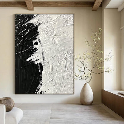 Black and White Textured Strokes for Industrial - Style Café & Modern Home Study STSC1282