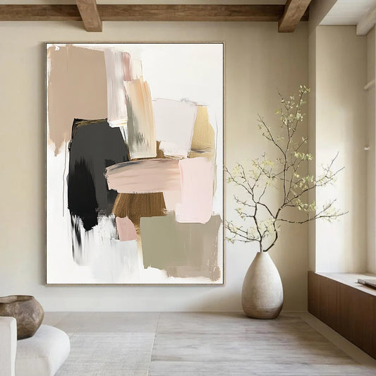 Soft Color Block Abstract for Modern Nursery & Elegant Living Room STSC619