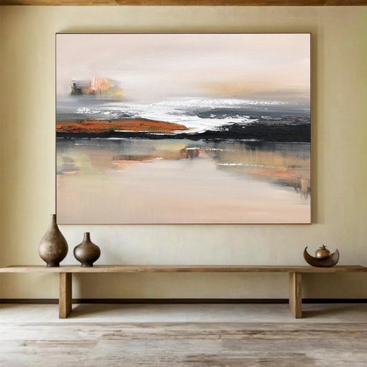 Minimalist Coastal Art for Beach House Bedroom Accent Walls DLZ3298
