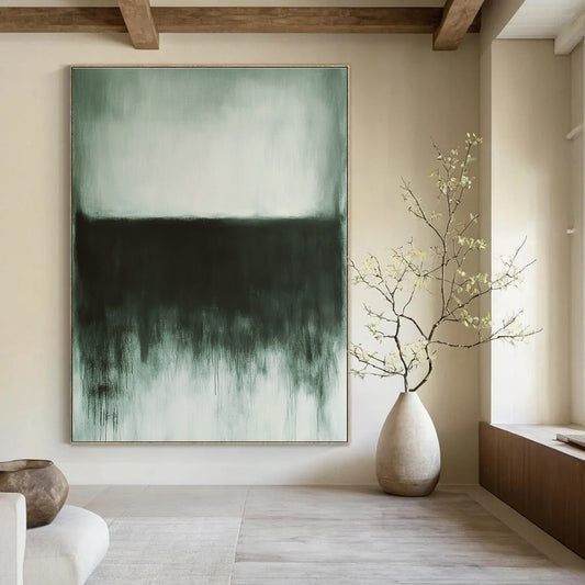 Monochromatic Black and Grey Drips for Industrial - Style Home & Contemporary Art Space STSC757