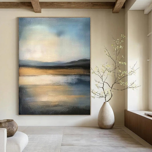 Abstract Landscape Impressionistic Art for Bohemian - Style Lounge & Creative Home Studio STSC1495