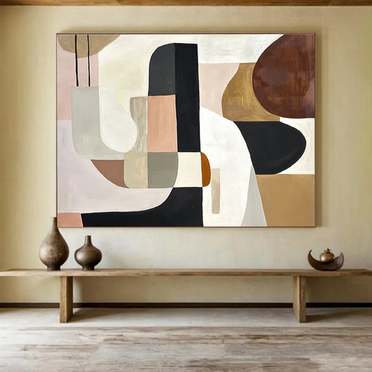 Geometric Shape Abstract Art for Contemporary Living Room & Design Studio SC352