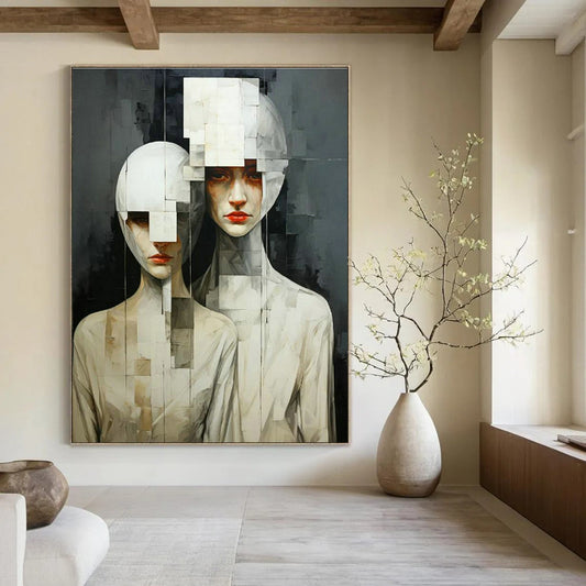 Cubist Figures Art for Living Room & Office DLZ0330