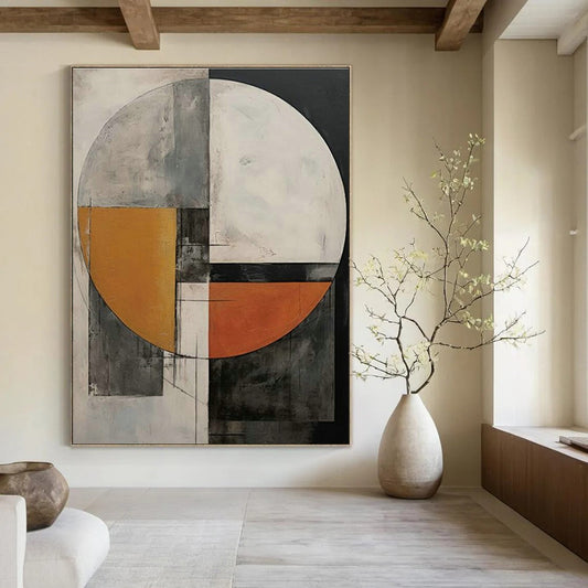 Circular Color - Block Abstract Art for Creative Agency & Art - Loving Lounge DLZ2123
