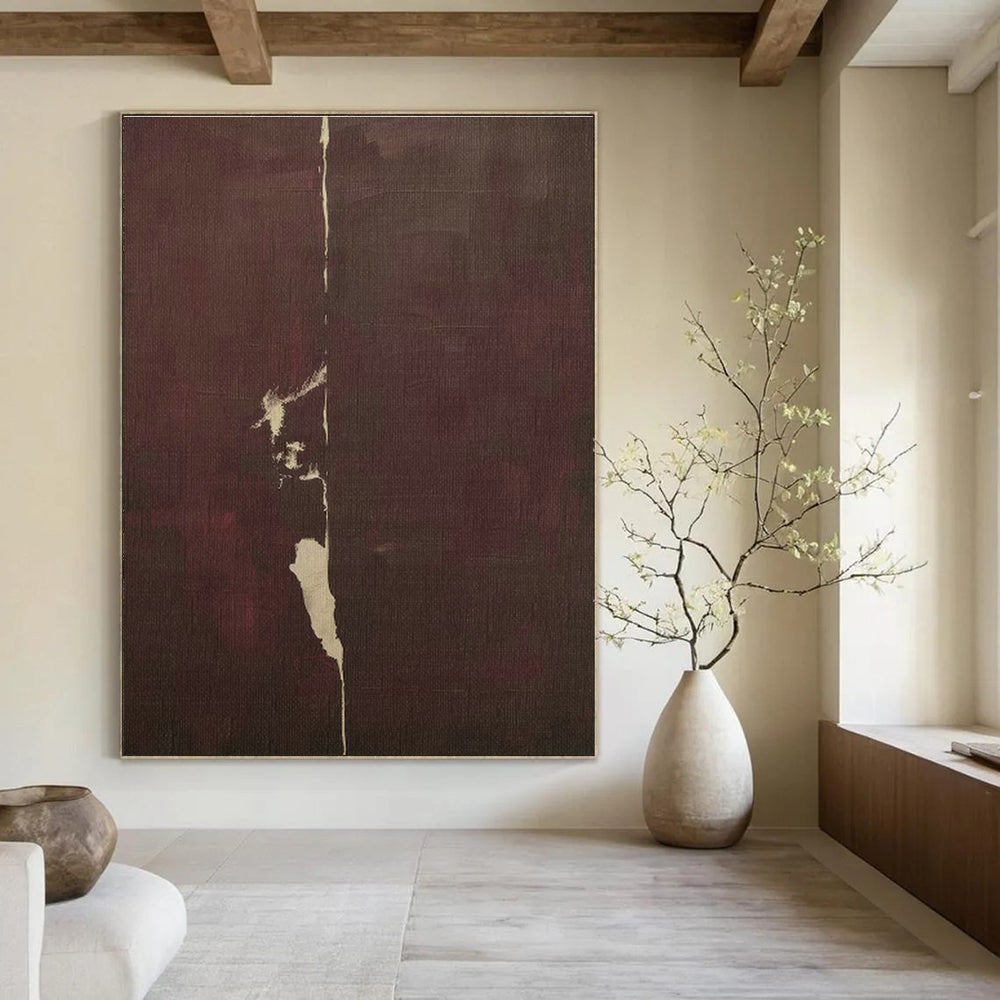 Dark Brown Abstract Art for Living Room & Hallway DLZ0405