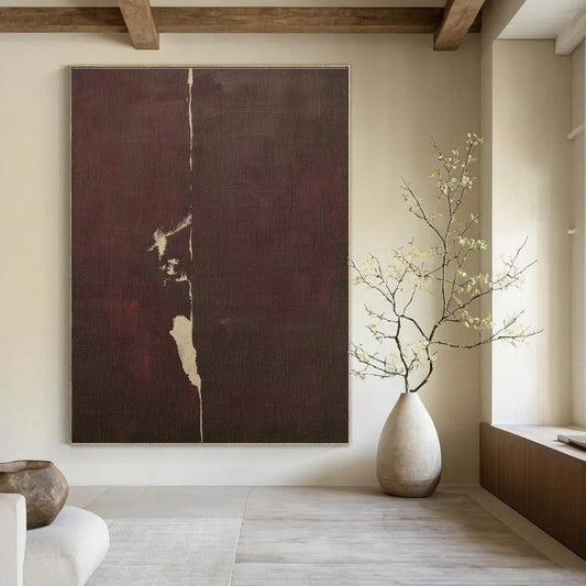 Dark Brown Abstract Art for Living Room & Hallway DLZ0405