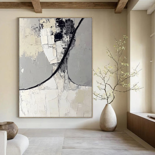 Abstract Figure in Grey for Art - Inspired Studio & Modern Home Library STSC383