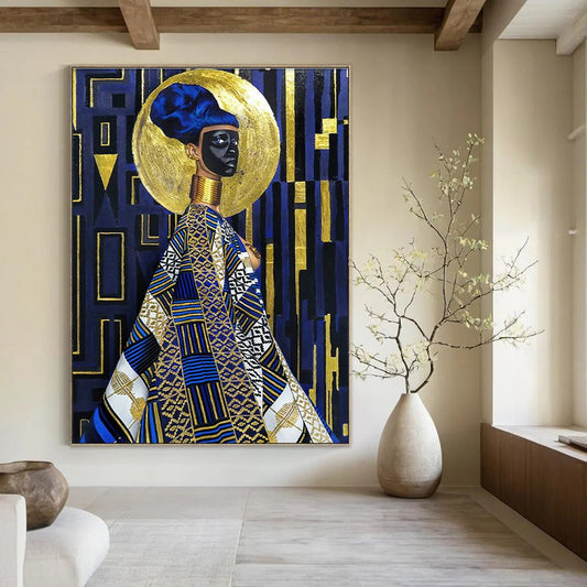 African - Inspired Figure Art for Cultural Center & Ethnic - Style Boutique DLZ2324