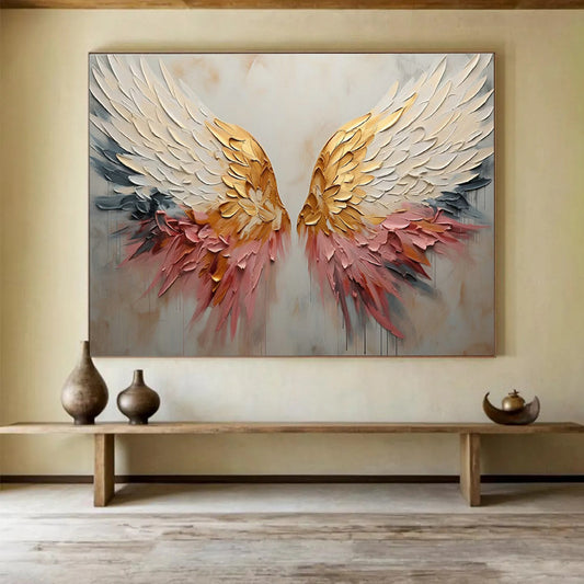 3D Wing Relief Art for Bohemian - Style Café Photo Spots DLZ3247