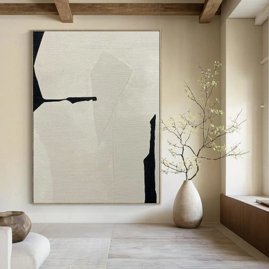 Black - White Geometric Art for Sophisticated Home Theater Lounges DLZ0239