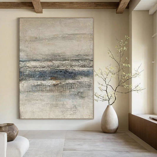 Gray - Toned Abstract Landscape for Luxury Hotel Lounge Spaces DLZ0181