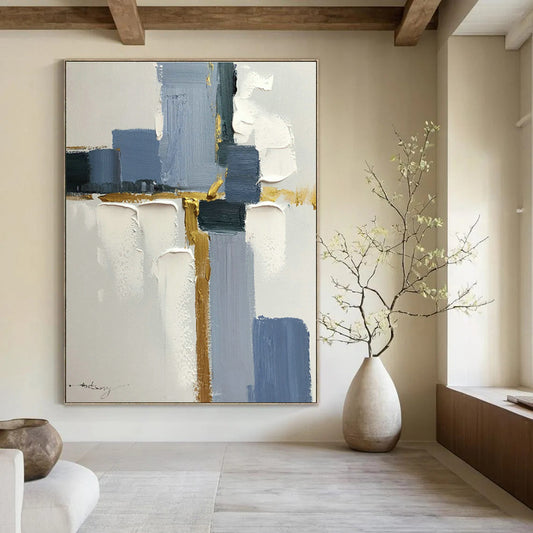 Geometric Abstract Art for Corporate Lobby & Modern Art Studio DLZ0816