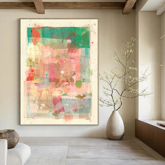 Pink - Themed Collage Art for Girly Fashion Boutique Fitting Rooms DLZ0097