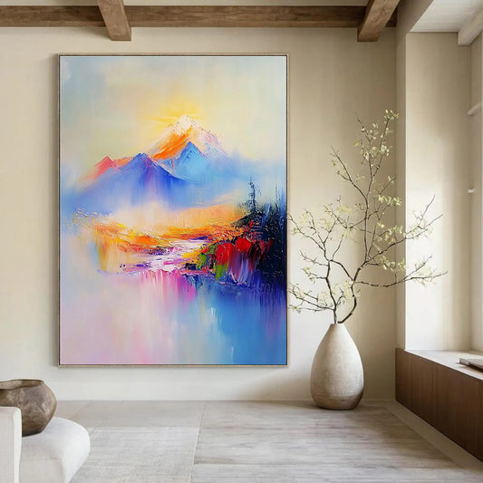 Colorful Mountain Landscape for Adventure - Themed Hotel & Bohemian Living Room STSC323