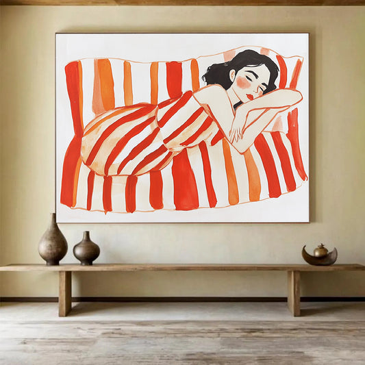 Cozy Figurative Art for Bedroom & Boutique Hotel SC573